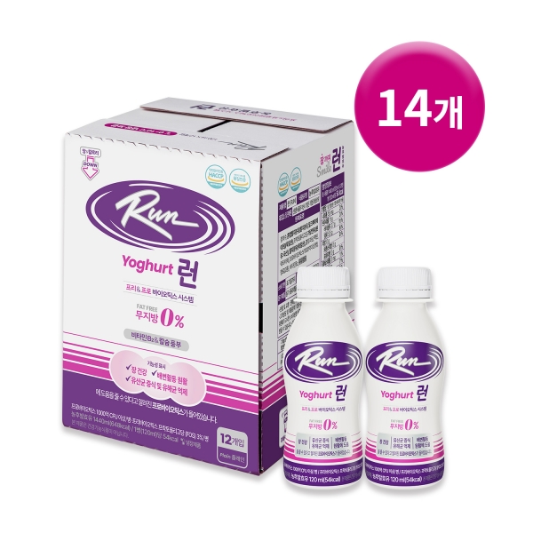 신앙촌 프리&프로바이오틱스 런 요구르트 14병