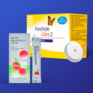 [CGM]프리스타일 리브레2 연속혈당측정기(패치1장)+애사비오리지널 1박스