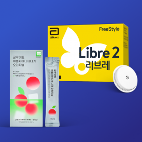 [CGM]프리스타일 리브레2 연속혈당측정기(패치1장)+애사비오리지널 1박스