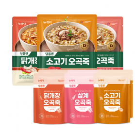 [멤버십] 뉴케어 당플랜 오곡죽 3종[소고기/닭계장/삼계](1팩*2입)