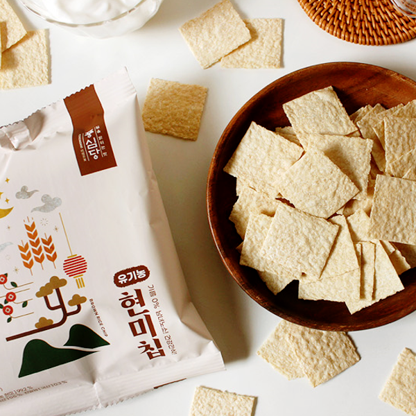 [멤버십] 풍심당 바삭바삭 무설탕 옥수수칩&현미칩2종 2봉