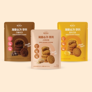 [잇츠베러]제로슈가 쿠키 3종(더블초코, 스윗오트, 황치즈향)