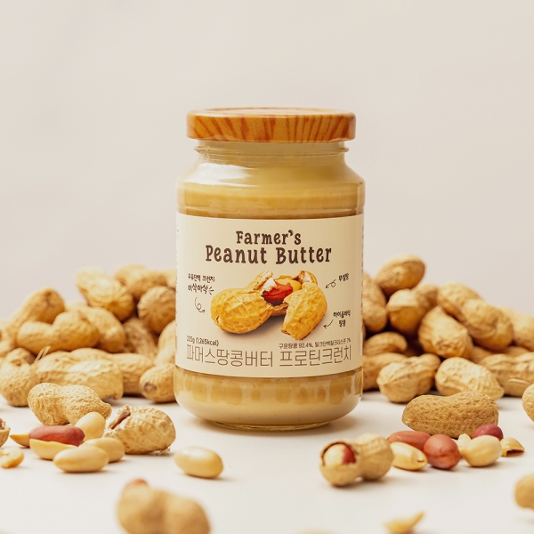 단백질까지 꽉 채운 무설탕 땅콩버터 파머스땅콩버터