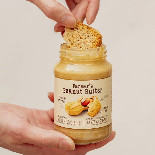 단백질까지 꽉 채운 무설탕 땅콩버터 파머스땅콩버터