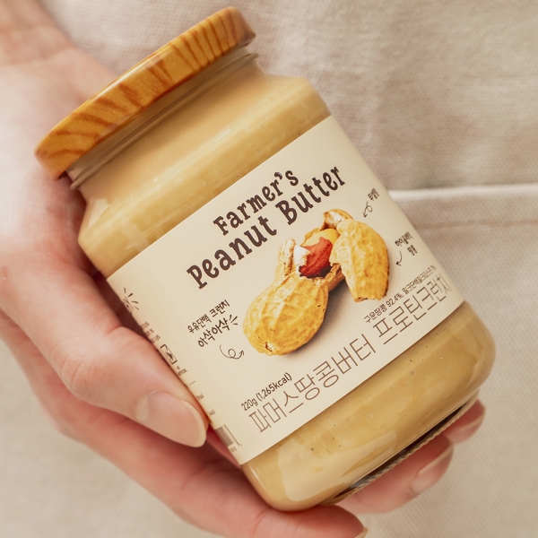 단백질까지 꽉 채운 무설탕 땅콩버터 파머스땅콩버터