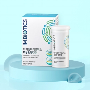 아이엠바이오틱스 피부&장건강 피부면역 개별인증 유산균 (400mg x 30캡슐) 1개월분