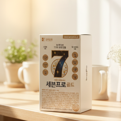 약사한끼 7첩반상 아침 식사대용 쉐이크 세븐프로골드 1주분(14포) 선식 두유 대안