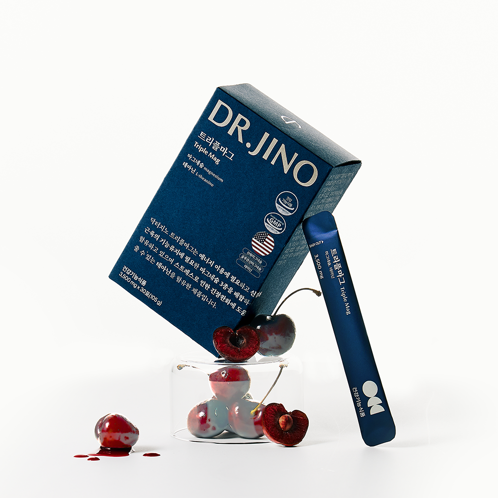 닥터지노 트리플마그 3,500mg x 30포 3종 마그네슘 테아닌 숙면 긴장완화