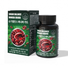 혈다운 슈가밸런스바나바가드 혈당보조제 당스파이크 혈당조절 영양제 600mg 60정