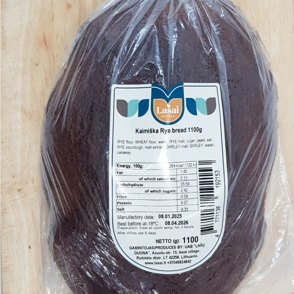 [마이브레드] 해바라기씨 호밀빵 300g X 4 고소한 해바라기씨앗(20%)과 통호밀(77%) 쫀쫀한 식감의 리투아니아 정통발효 통곡물 호밀빵