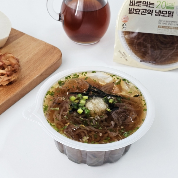 [발효곤약]70kcal 간편하게 바로먹는 냉모밀 350g x 4팩