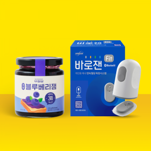 [CGM]바로잰Fit 연속혈당측정기+무화당 저당 블루베리잼