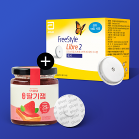 [CGM]프리스타일 리브레2 연속혈당측정기(패치1장)+ 무화당 저당 딸기잼