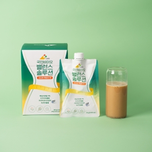 [국민바이오] K-CARE 밸런스 솔루션 흑임자맛 단백질 쉐이크 (1박스 7개입)