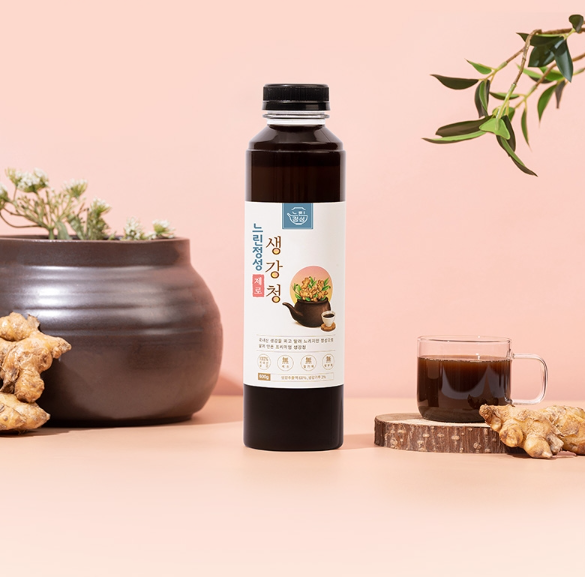 [느린정성] 무설탕 무가당 생강청 생강차 홍강청 제로 수제 임산부