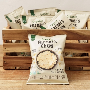 [키토제니] 열풍으로 구워 바삭바삭, 유기농 파머스 현미칩 60g 10개