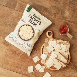 [키토제니] 열풍으로 구워 바삭바삭, 유기농 파머스 현미칩 60g 10개