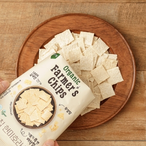 [키토제니] 열풍으로 구워 바삭바삭, 유기농 파머스 현미칩 60g 10개