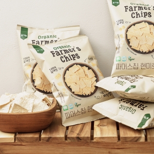 [키토제니] 열풍으로 구워 바삭바삭, 유기농 파머스 현미칩 60g 10개