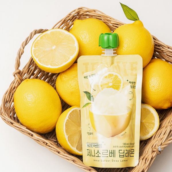 [키토제니] 얼려먹는 유기농 레몬즙 제니소르베 딥레몬 레몬소르베 10개입