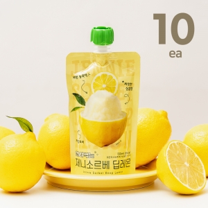 [키토제니] 얼려먹는 유기농 레몬즙 제니소르베 딥레몬 레몬소르베 10개입