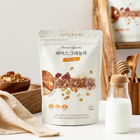 [키토제니] 마카다미아, 통곡물 솔티드버터 파머스그래놀라 귀리 견과 단백질 시리얼