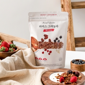 [키토제니] 동결건조딸기,체리 베리시나몬 파머스그래놀라 귀리 견과 단백질 시리얼