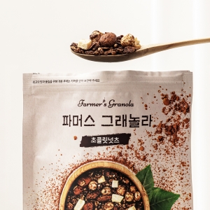 [키토제니] 아몬드, 헤이즐넛, 통곡물 초콜릿넛츠 파머스그래놀라 귀리 견과 단백질 시리얼