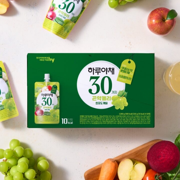 [한국야쿠르트] 하루야채 곤약젤리 청포도케일(10개입)