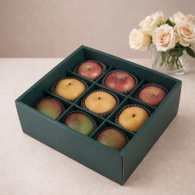 [설 명절] 사과&애플망고&배 실속형 선물세트 (보자기 미포함) [각 3입]