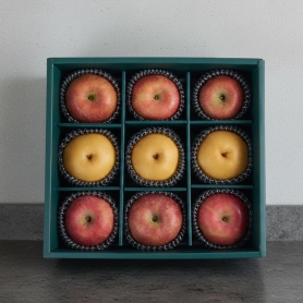 [설 명절] 사과&배 실속형 선물세트 (보자기 미포함) [사과 6입&배 3입]