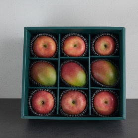 [설 명절] 사과&애플망고 실속형 선물세트 (보자기 미포함) [사과 6입&애플망고 3입]