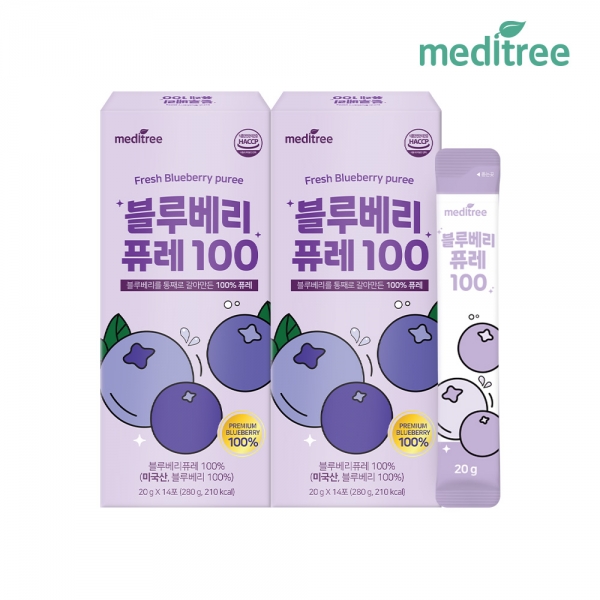 [메디트리] 블루베리 퓨레100 2박스 28포