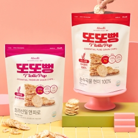 [또또뻥] 저당 무설탕 무첨가 곡물칩 95g (국내산현미/호라산밀&파로)