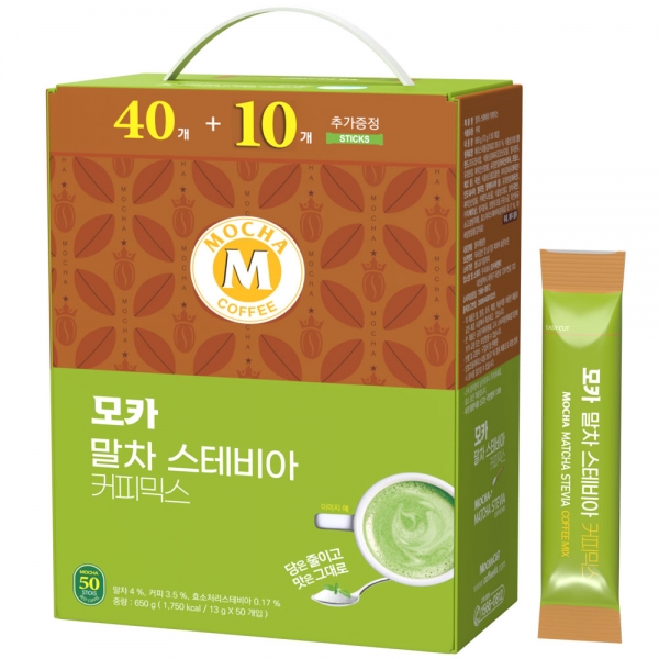 모카 말차 스테비아 커피믹스 50T