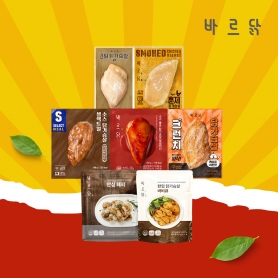 [바르닭] 닭가슴살 버라이어티팩(7팩)