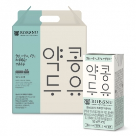 밥스누 쌀눈으로 더 똑똑한! 약콩두유 (190ml x 16팩) 1BOX