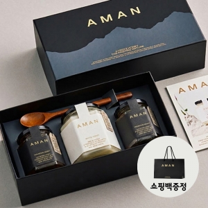 [아만] 프리미엄 천연벌꿀 선물세트 (화이트허니 500gx1개+마운틴허니 250gx2개)
