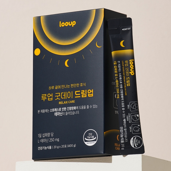[스트레스로 인한 긴장완화] 액상 테아닌 루업 굿데이 드림업 1box(20포)