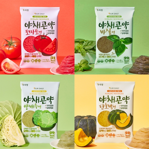 [우리랑]당류0g 야채곤약면 200g 10개입