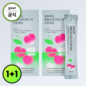 [추석] (1+1) 글루어트 애사비 스틱 15포, 2개 + 쇼핑백 증정 (타트체리/유자진저)
