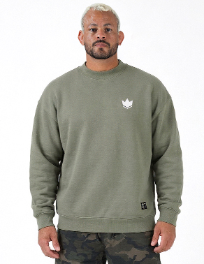 킹즈 코어 V2 크루넥 - 모스 그린