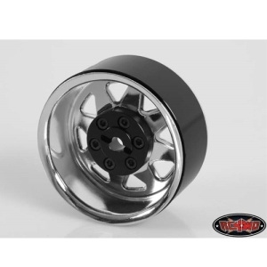 [락크라울링 고강도 휠]RC4WD Lug Wagon 1.9" Steel Stamped Beadlock Wheels (Chrome)(한봉지/4개 포함)