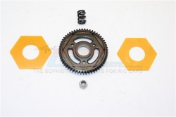 스틸 스퍼 기어 STEEL#45 SPUR GEAR (55T) - 1PC SET (FOR SCX10 II, SMT10 MONSTER JAM AX90055) SMJ055T-BK