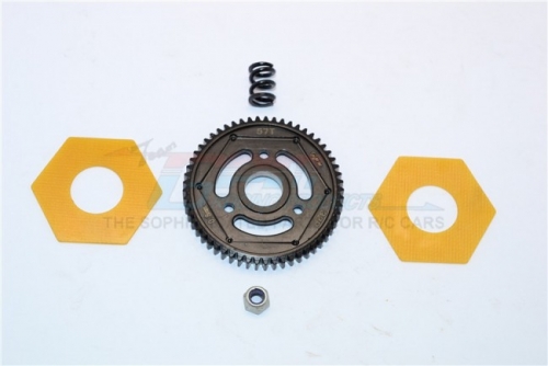 스틸 스퍼 기어 STEEL#45 SPUR GEAR (57T) - 1PC SET (FOR SCX10 II, SMT10 MONSTER JAM AX90055) SMJ057T-BK