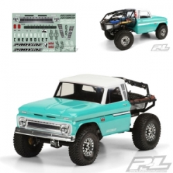 [미도색] 1966 Chevrolet C-10 Clear Body (Cab Only) for SCX10 Trail Honcho 12.3 (313mm) AP3483-01