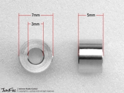 스페이스 M3 Aluminum spacer 7x5mm (10) H-J80033