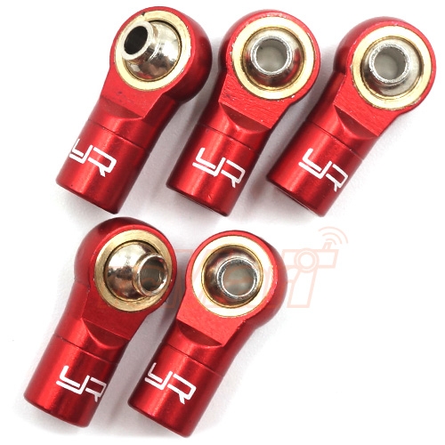 로드 엔드 Yeah Racing Aluminum Reversed Thread M3 Rod Ends 5pcs Red #YA-0572RD