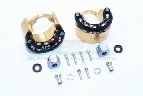 황동 무게추 휠 너클 웨이트 + 9mm 와이드너 BRASS PENDULUM WHEEL KNUCKLE AXLE WEIGHT + 9MM HEX ADAPTER TRX4023C-BK