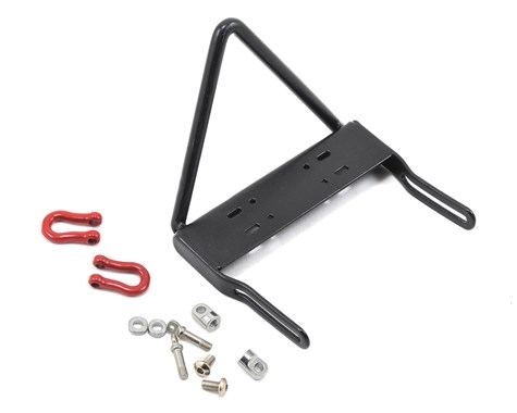 알루미늄 전면 범퍼 Yeah Racing Stinger Steel Bumper w/Winch Mount Shackle For Axial SCX10 / SCX10 II YA-0454